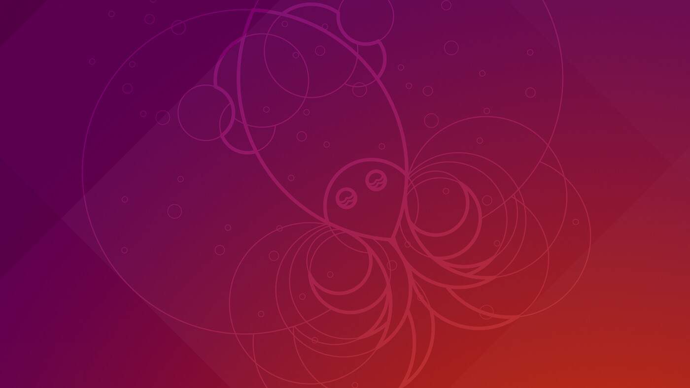Plano de fundo oficial do Ubuntu 18.10